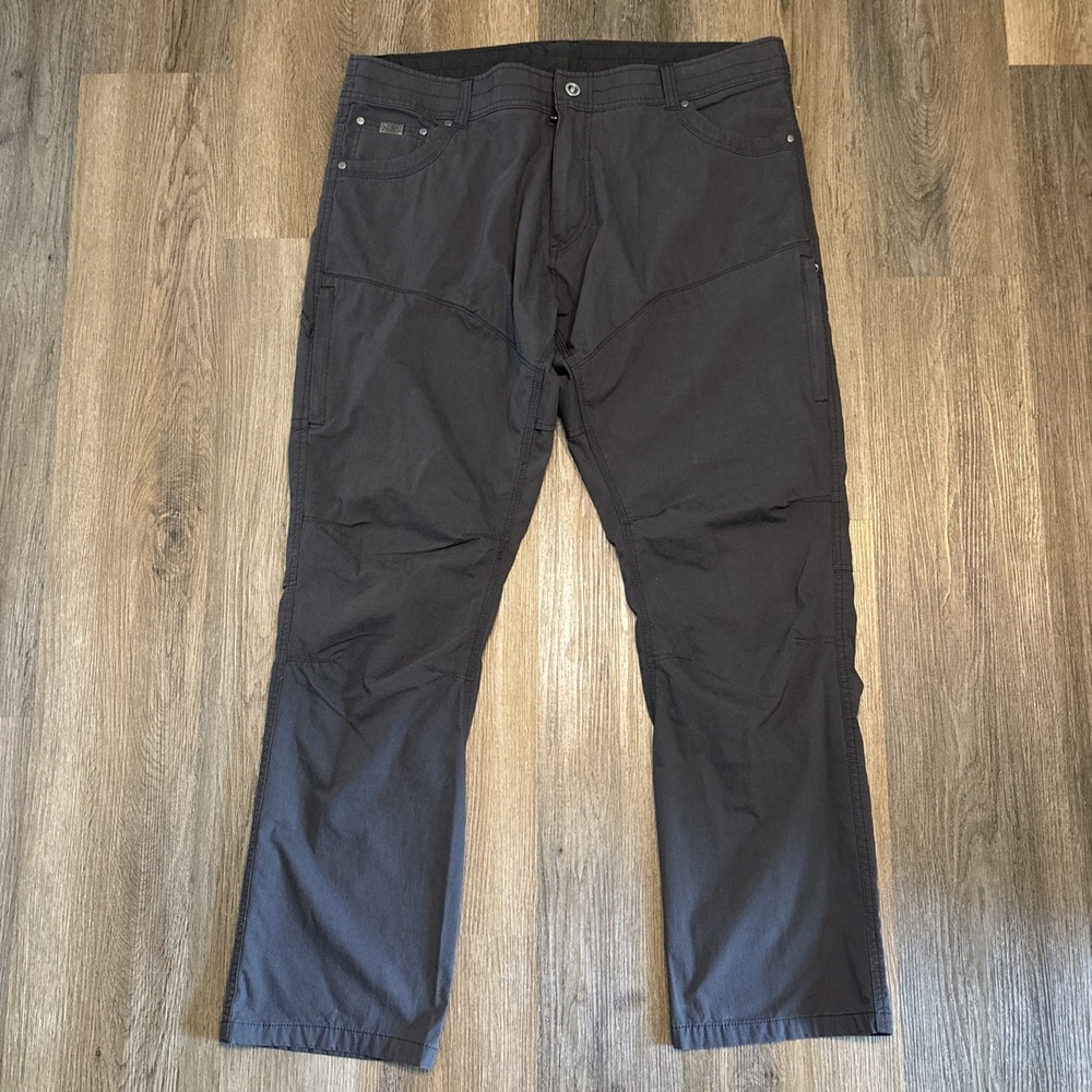 KUHL Konfidant Air Pants Mens 40/32 Charcoal Gray Cargo Hiking Outdoor Vented